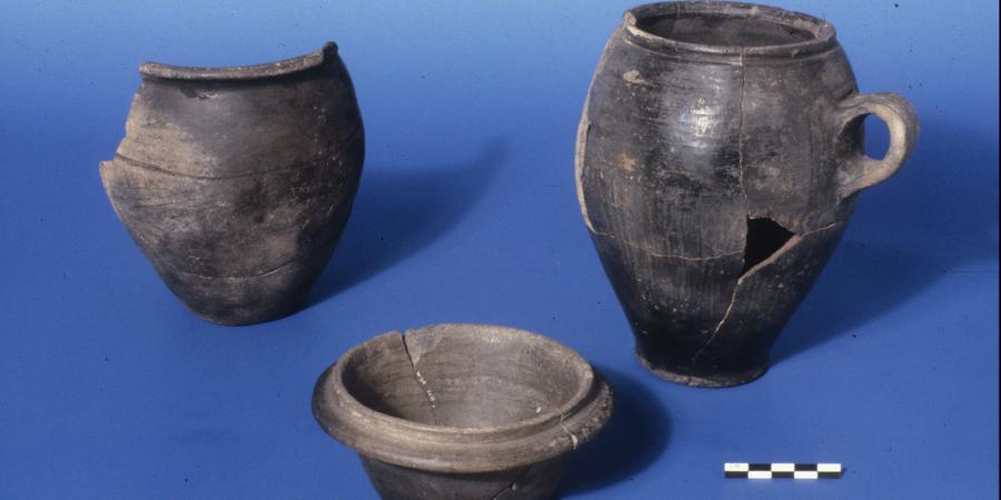Roman-British Black Burnished Ware vessels from Wessex Court